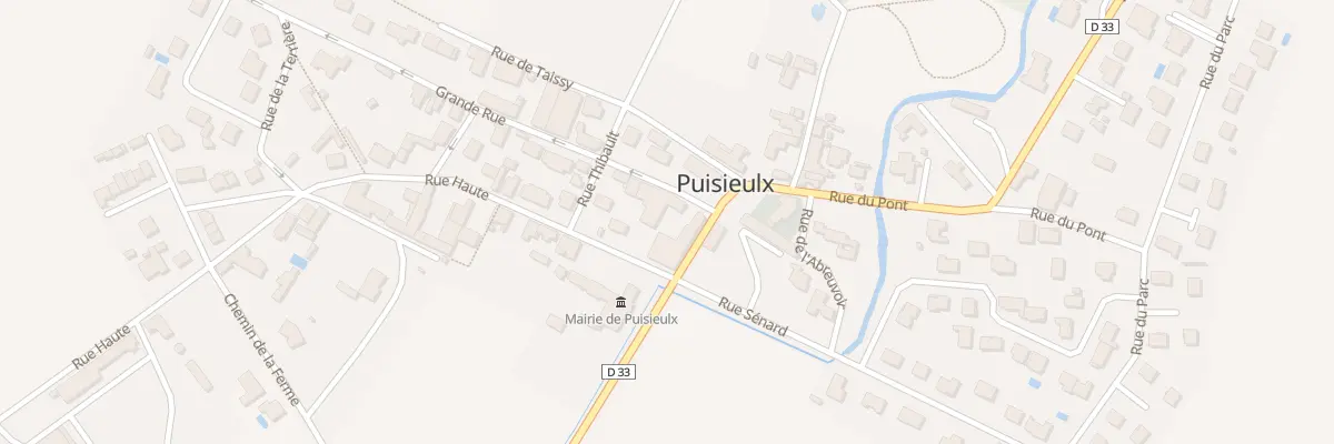 Plan du 1 Gr Grande Rue à Puisieulx