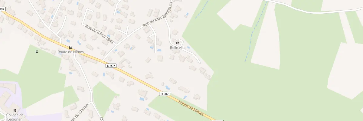 Plan du 5 Rue du Mas de Mourgues à Lédignan