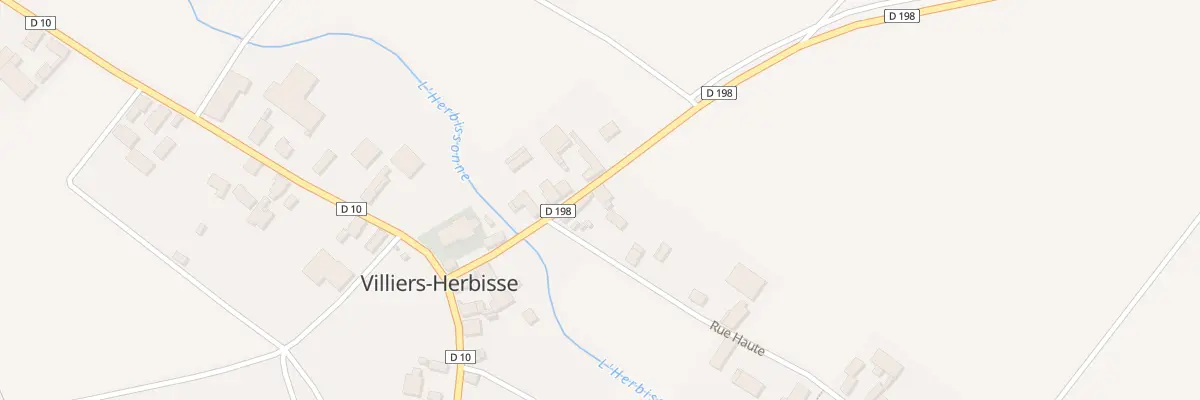 Plan du 1 Rue Haute à Villiers-Herbisse