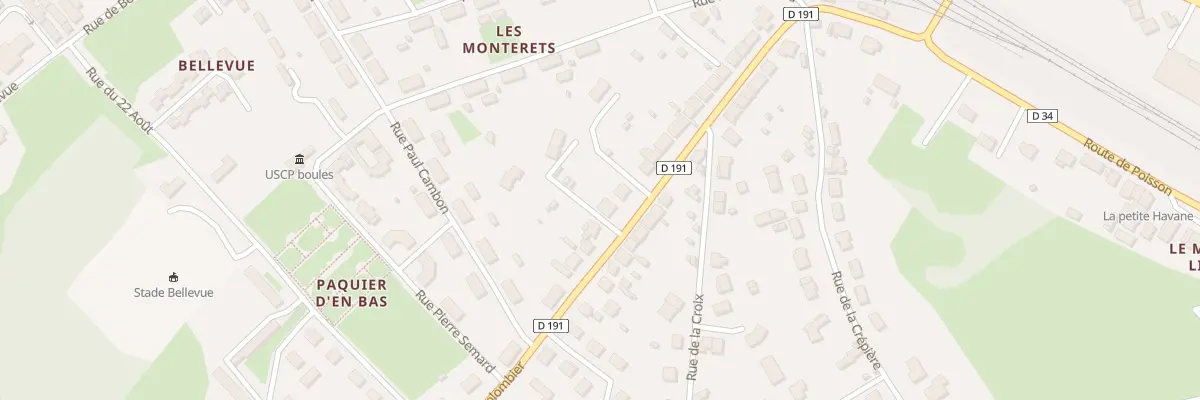 Plan du 34 Rue du Colombier à Paray-le-Monial