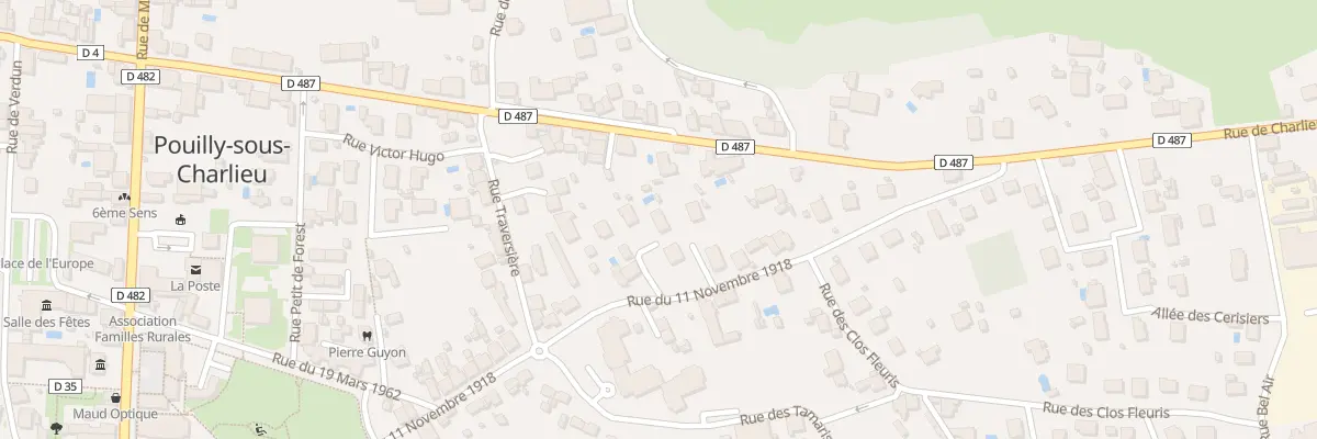 Plan du 539A Rue du Onze Novembre 1918 à Pouilly-sous-Charlieu