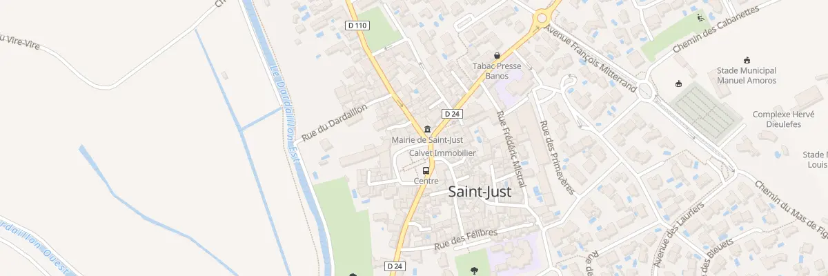 Plan du 9 Pl De La Libération à Saint-Just