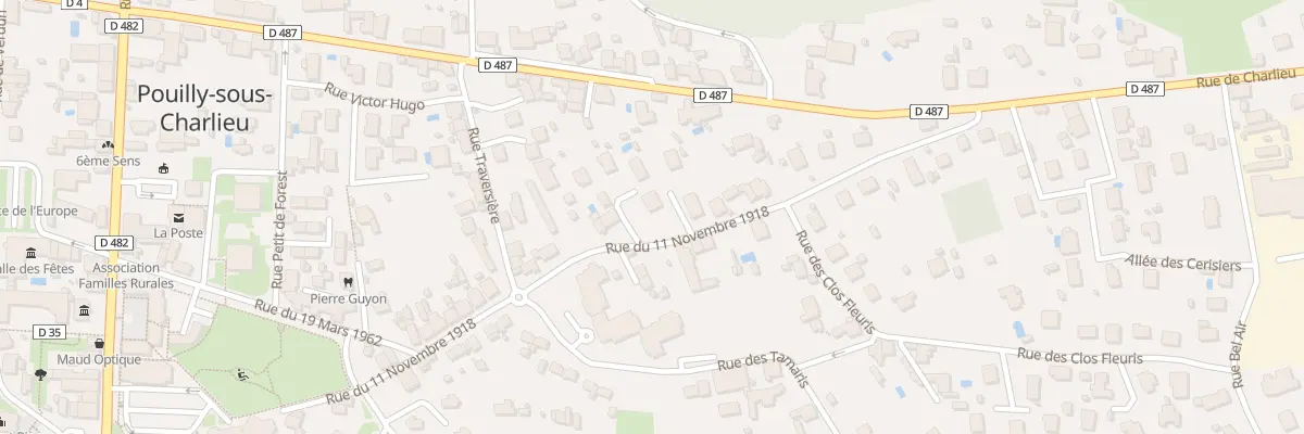Plan du 543 Rue du Onze Novembre 1918 à Pouilly-sous-Charlieu