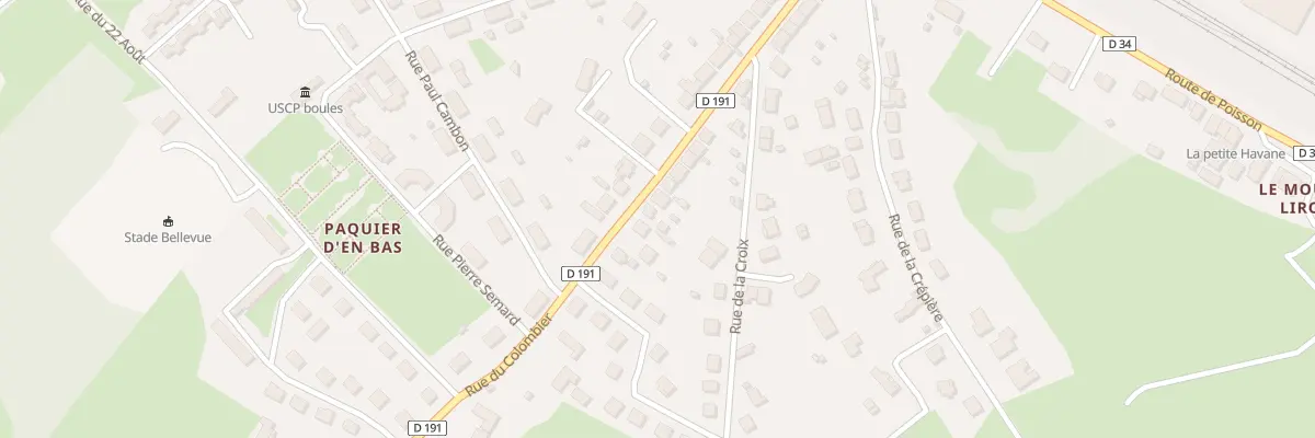Plan du 37 Rue du Colombier à Paray-le-Monial