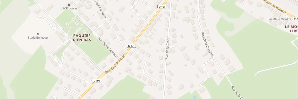 Plan du 43 Rue du Colombier à Paray-le-Monial