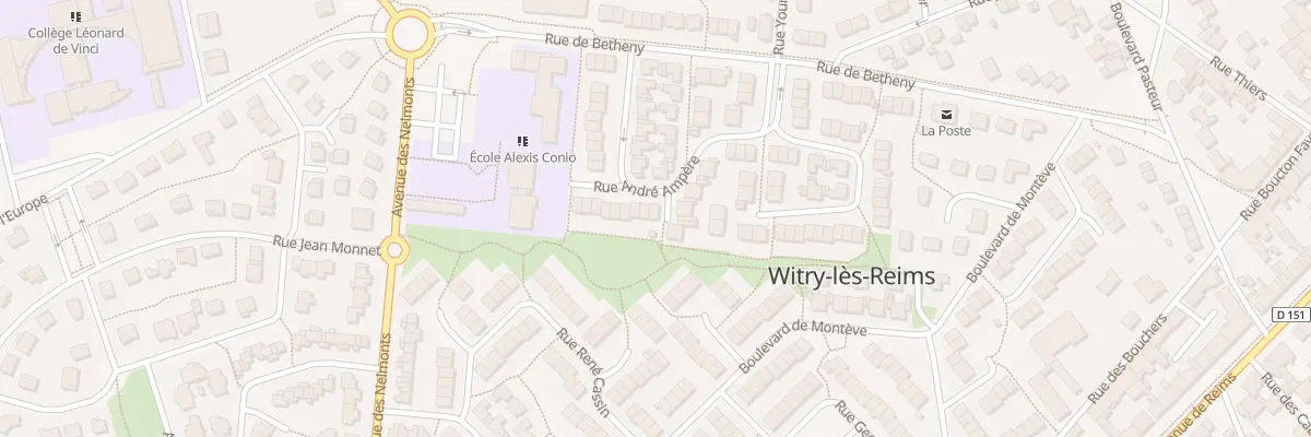Plan du 15 Rue André Ampère à Witry-lès-Reims