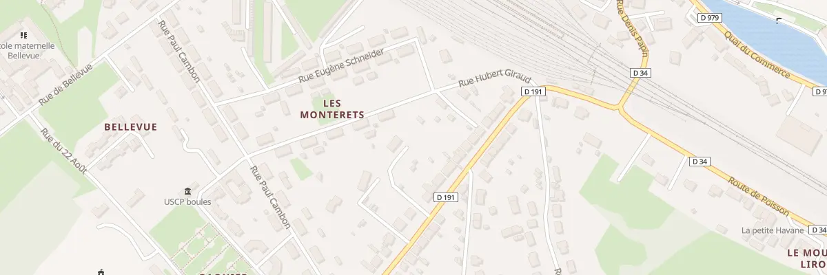Plan du 22 Rue du Colombier à Paray-le-Monial