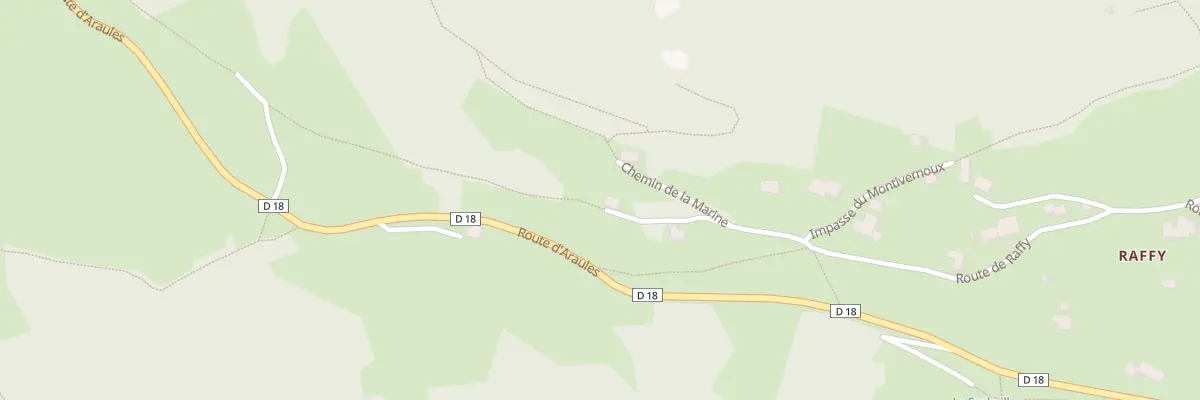 Plan du 690 Rte de Raffy à Queyrières