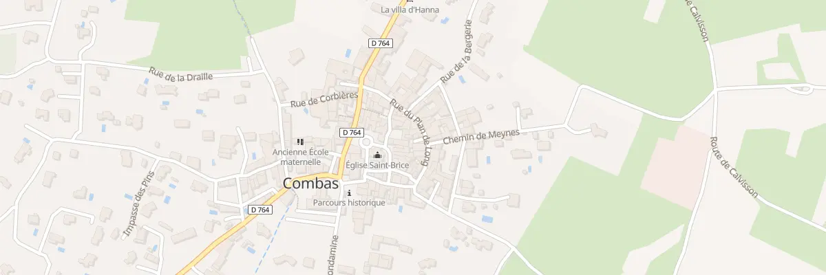 Plan du 1 Imp du Cafe à Combas
