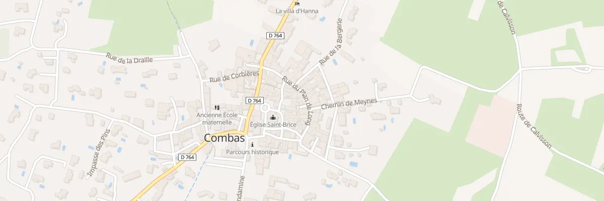 Plan du 6 Rue du Plan de Long à Combas