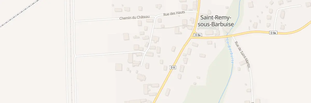 Plan du 3 Rue des Hauts à Saint-Remy-sous-Barbuise