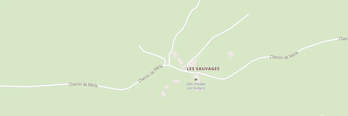 Plan du 5215 Les Sauvages au Béage