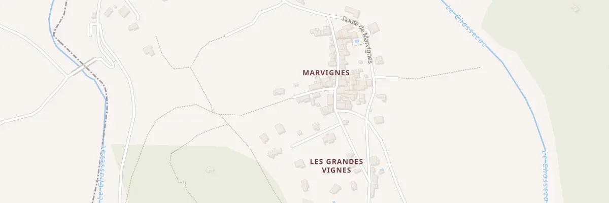 Plan du 5180 Hameau de Marvignes à Chambonas