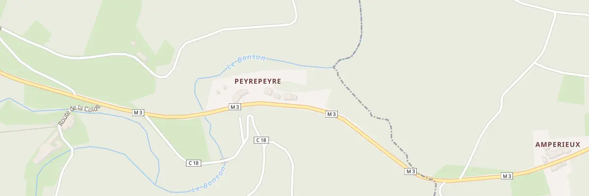 Plan du 1543 Rte de Peyrepeyre à Saint-Nizier-de-Fornas