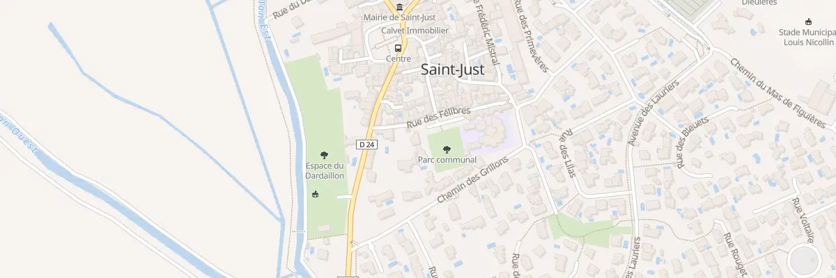 Plan du 47 Rue Des Félibres à Saint-Just