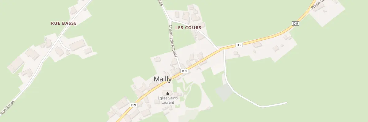 Plan du 605 Rue du Bourg à Mailly