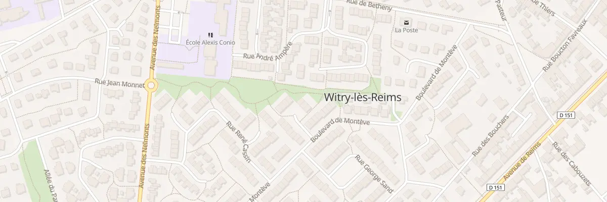 Plan du 6 All des Erables à Witry-lès-Reims