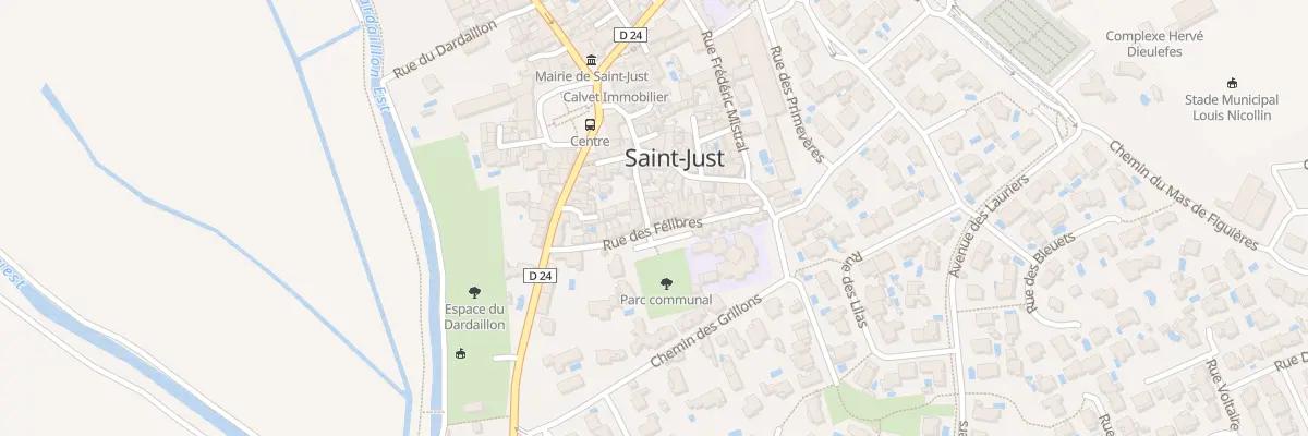 Plan du 87 Rue Des Félibres à Saint-Just
