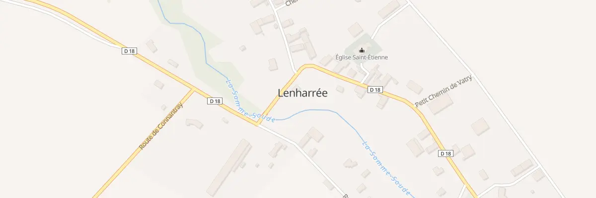 Plan du 4 Rue Vallée de La Somme à Lenharrée