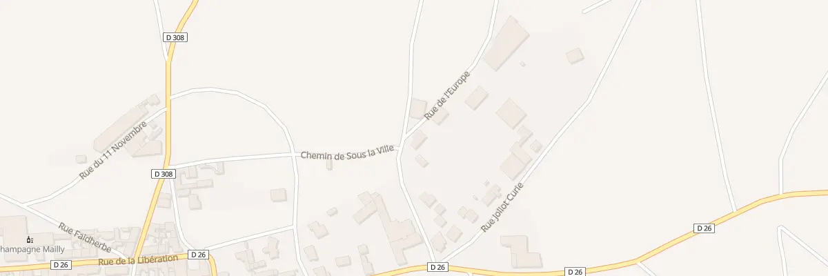 Plan du 5001 Les Feugeres à Mailly-Champagne