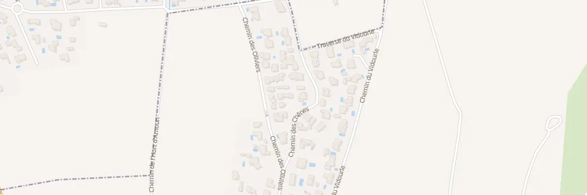 Plan du 1D Che des Chenes à Saturargues