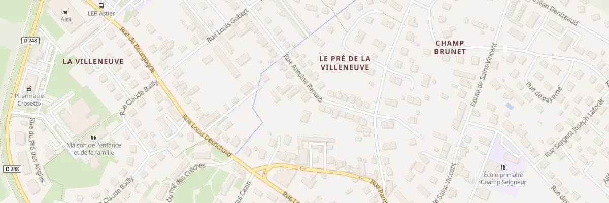 Plan du 21 Rue Antoine Renard à Paray-le-Monial