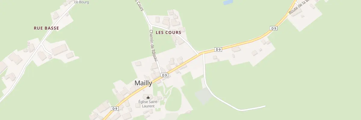 Plan du 641 Rue du Bourg à Mailly