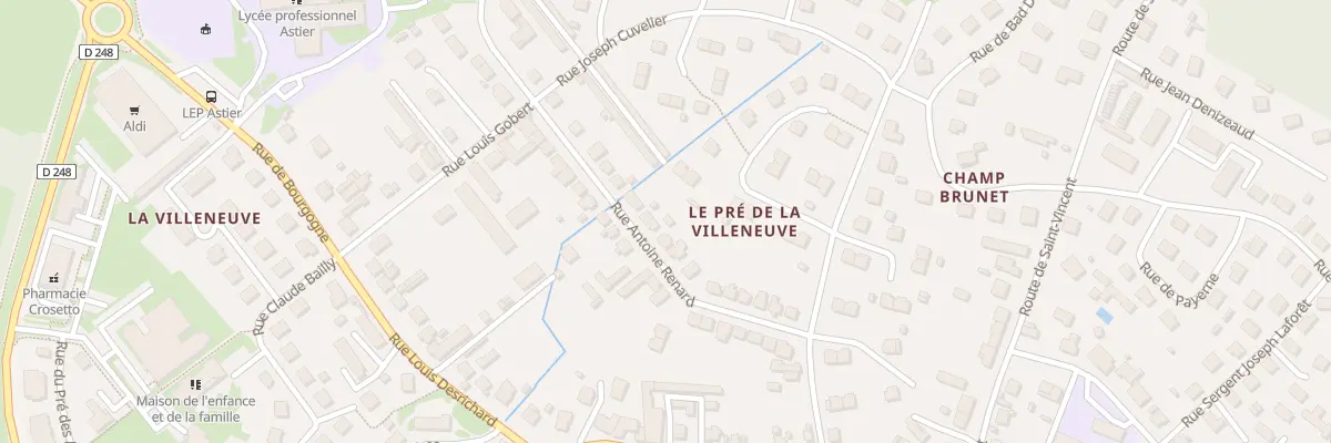 Plan du 28 Rue Antoine Renard à Paray-le-Monial