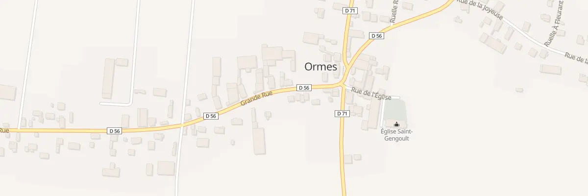 Plan du 40 Grande Rue à Ormes