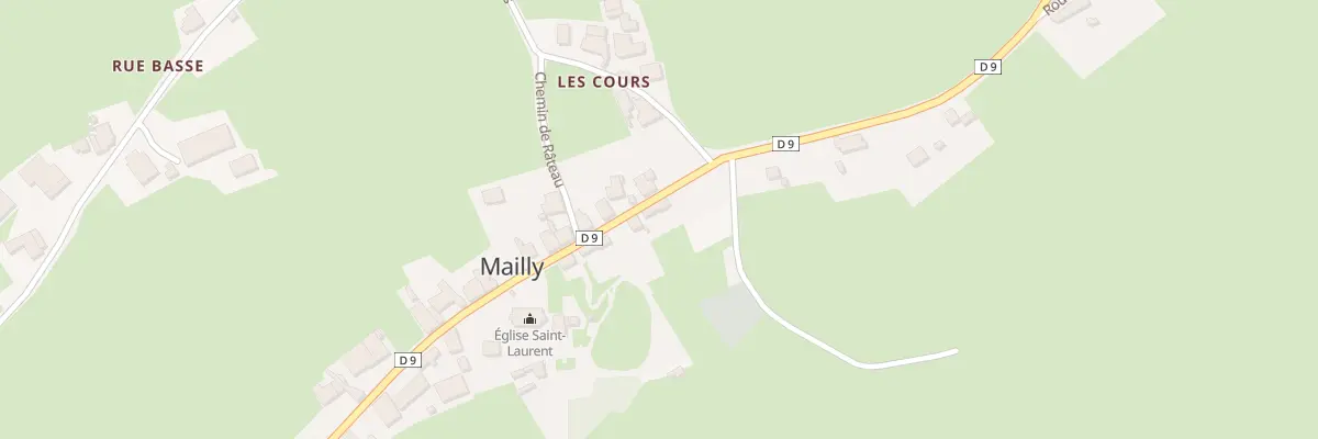 Plan du 636 Rue du Bourg à Mailly