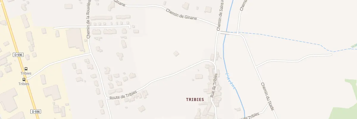 Plan du 545 Rte de Tribies à Saint-Hilaire-de-Brethmas