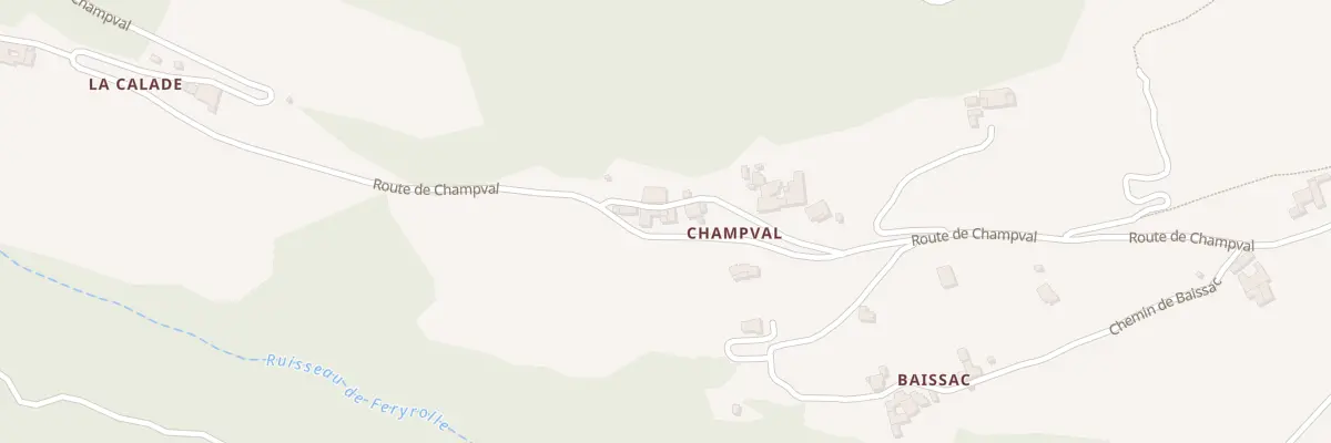 Plan du 5086 Champval à Chambonas