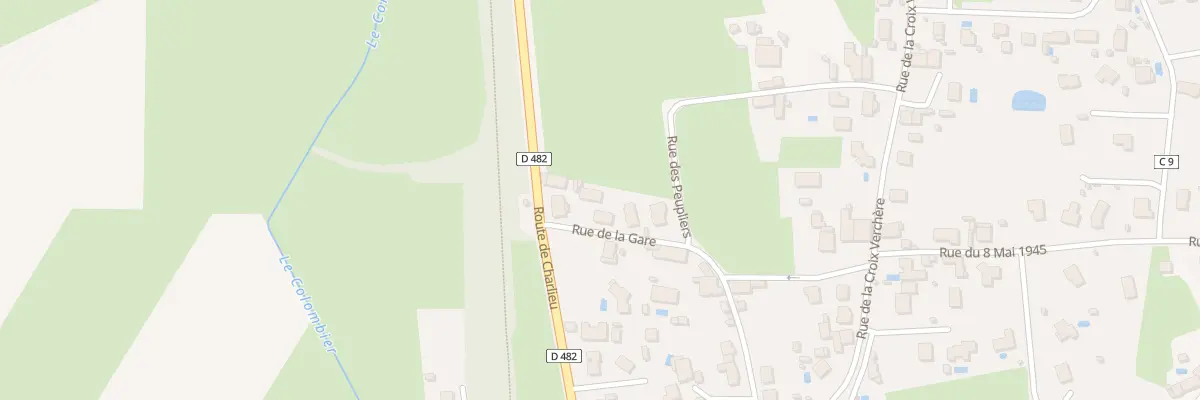 Plan du 25 Rue de la Gare à Vougy