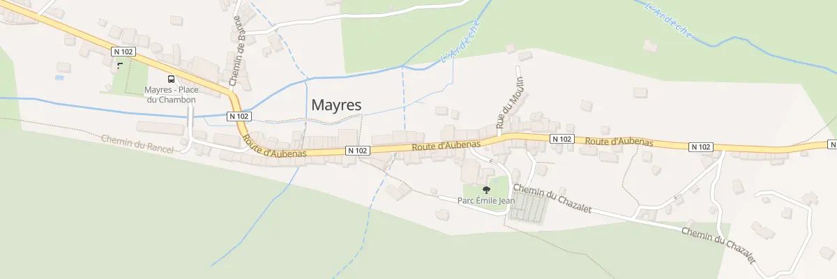 Plan du 275 Rte d’Aubenas à Mayres