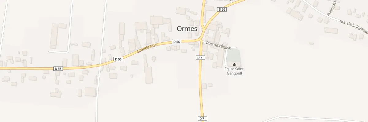 Plan du 42 Grande Rue à Ormes