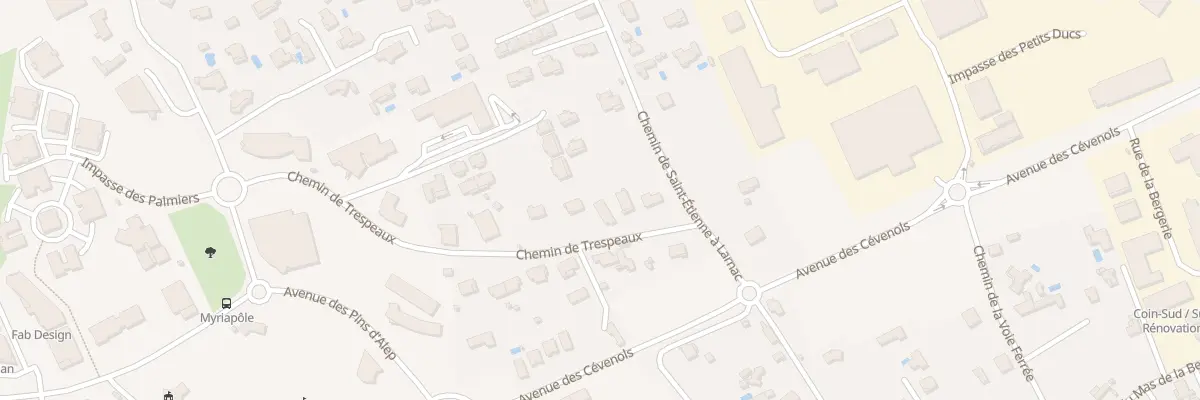 Plan du 2195 Che de Trespeaux à Alès