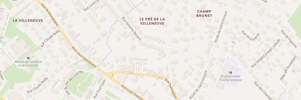 Plan du 13 Rue Antoine Renard à Paray-le-Monial