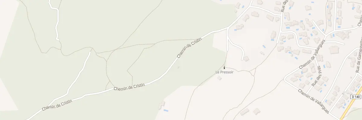 Plan du 5389 Che de Christin à Junas