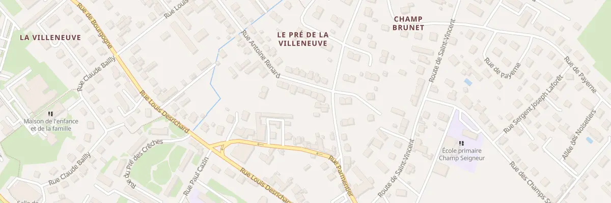 Plan du 11 Rue Antoine Renard à Paray-le-Monial