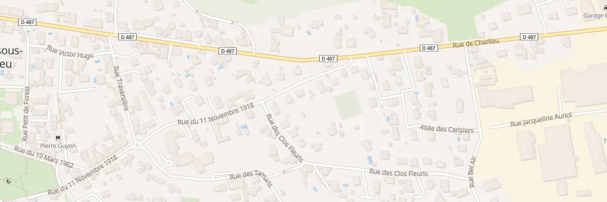 Plan du 728 Rue du Onze Novembre 1918 à Pouilly-sous-Charlieu