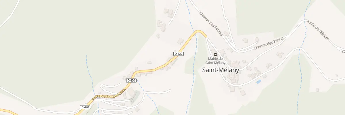 Plan du 1641 Rte de Saint-Melany à Saint-Mélany