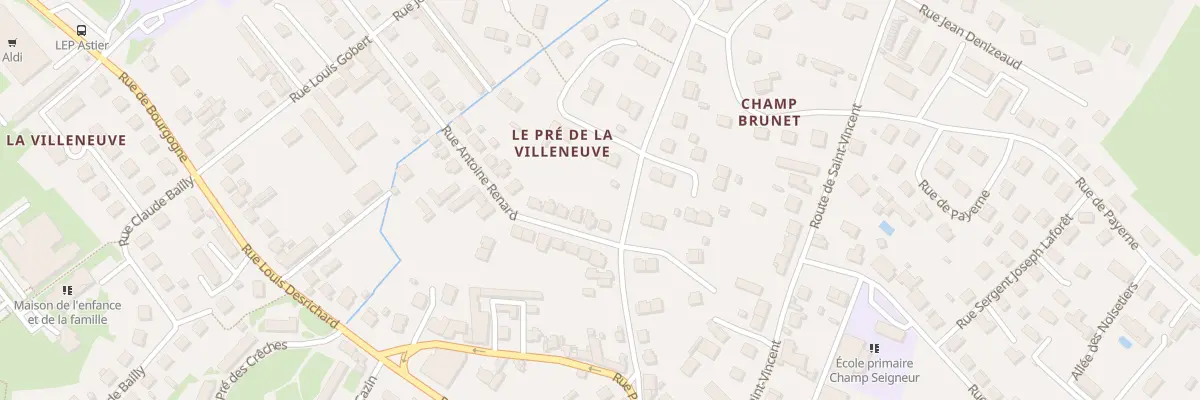 Plan du 12 Rue Antoine Renard à Paray-le-Monial