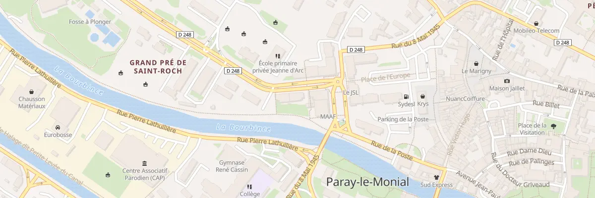 Plan du 3 Bd Henri Regnier à Paray-le-Monial