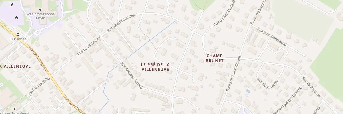 Plan du 22 Rue Joseph Cuvelier à Paray-le-Monial