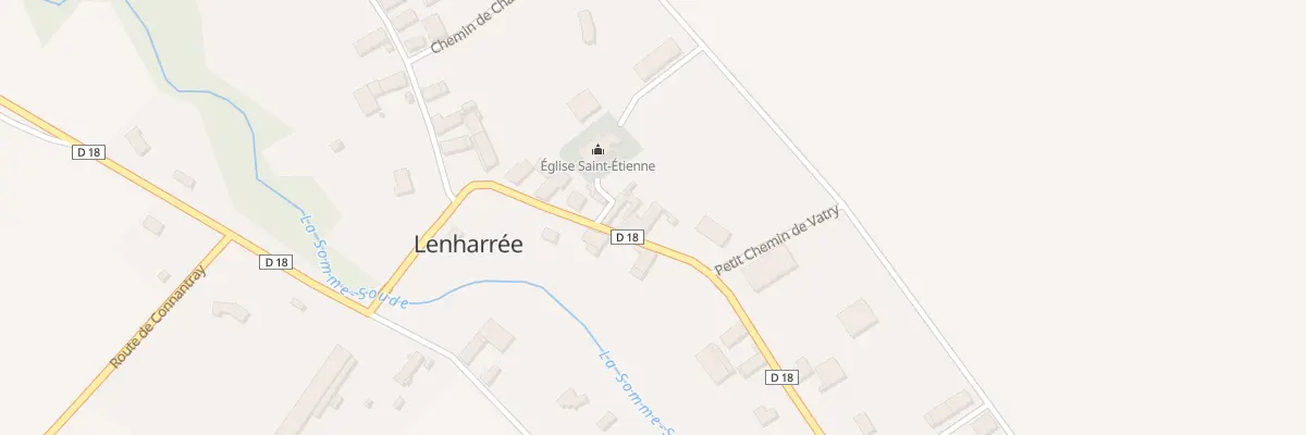 Plan du 11 Rue Vallée de La Somme à Lenharrée