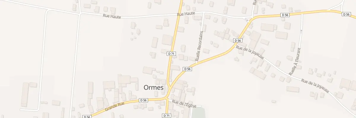 Plan du 2 Rue des Coterets à Ormes