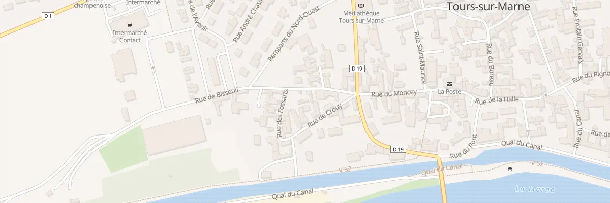 Plan du 6 Rue de Crouy à Tours-sur-Marne