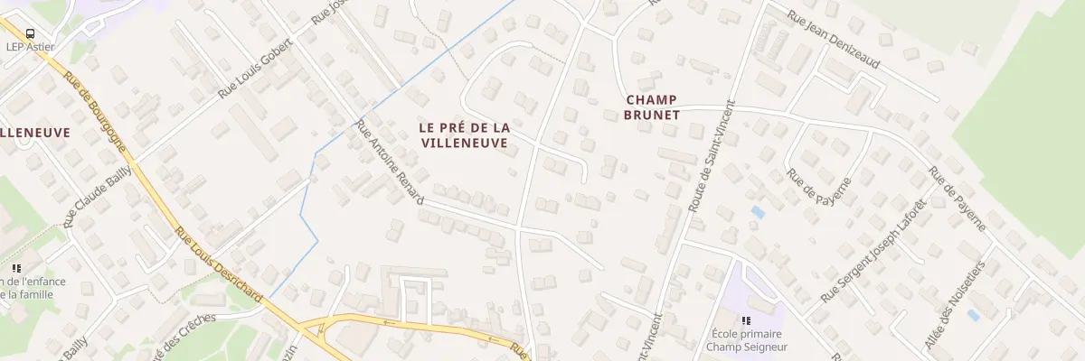 Plan du 13 Rue Joseph Cuvelier à Paray-le-Monial