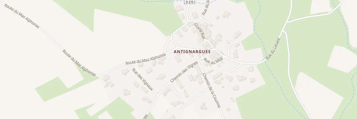 Plan du 33 Rte du Mas Alphonse à Aigremont