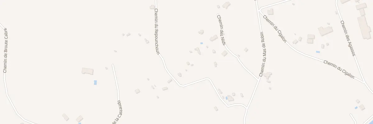 Plan du 307 Che du Repounchoun à Lunel